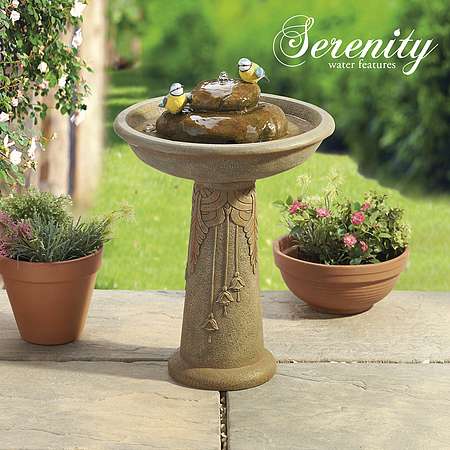 Ornamental Water Feature Bird Bath