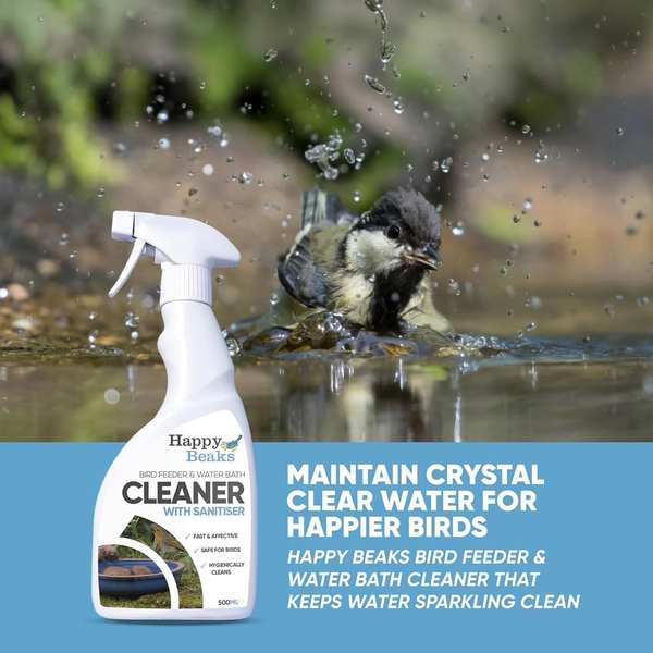 Bird Feeder and Water Bath Cleaner with Sanitiser