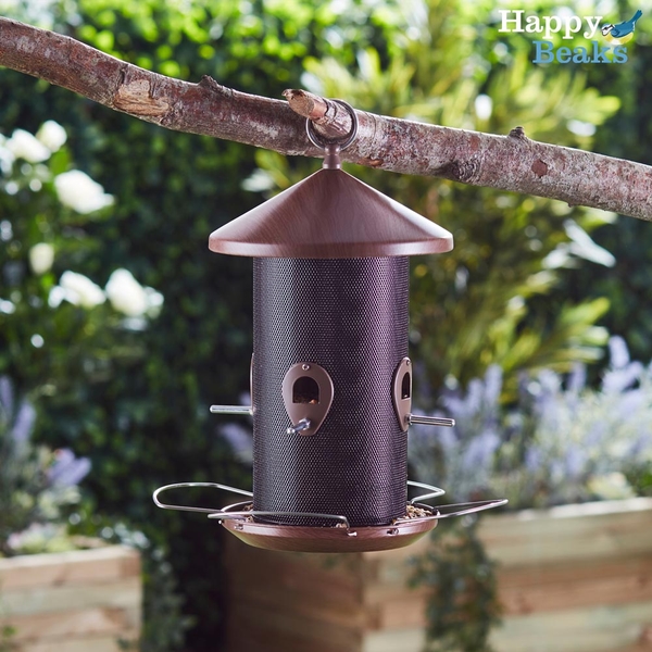 Happy Beaks Premium 4 Port Lantern Seed Feeder