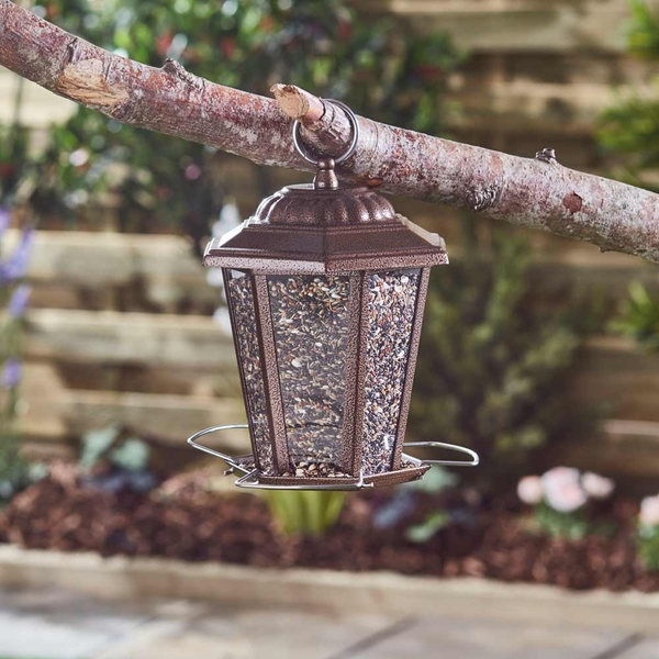 Happy Beaks Carriage-Style Lantern Seed Feeder | Happy Beaks