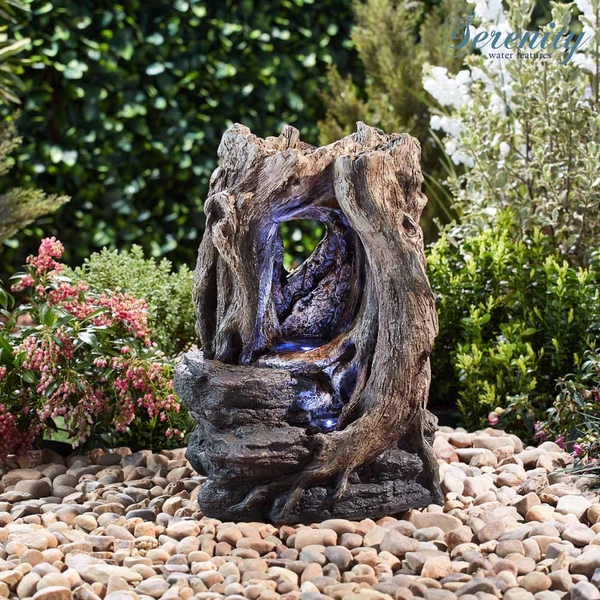 Serenity Tree Trunk Cascade Water Feature