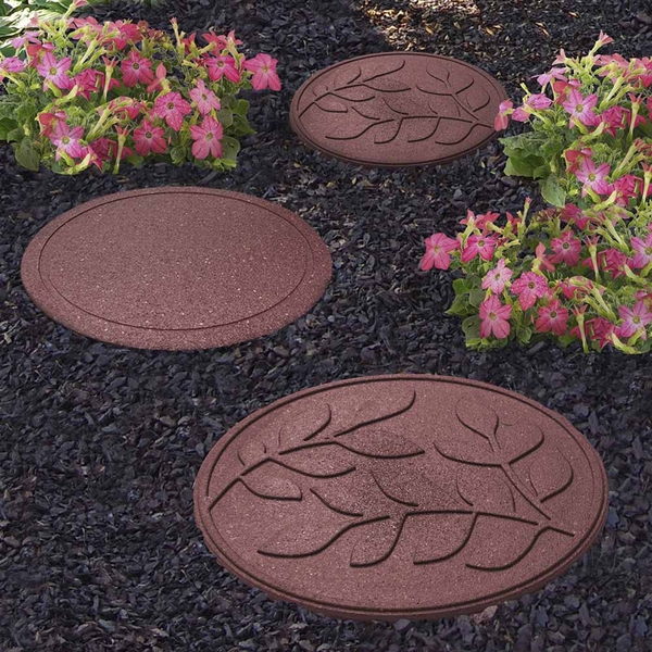 Reversible Eco-Friendly Stepping Stone Terracotta Leaves - Single Unit