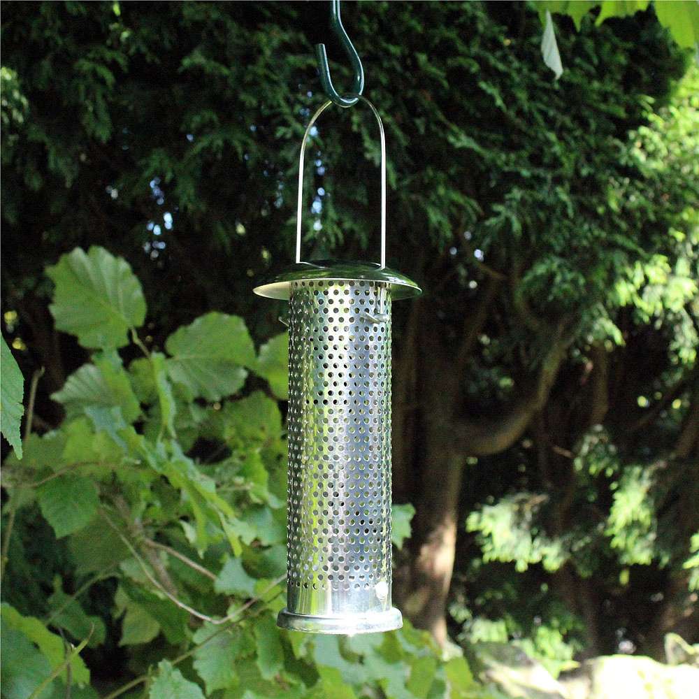 Kingfisher Stainless Steel Niger Seed Feeder Happy Beaks
