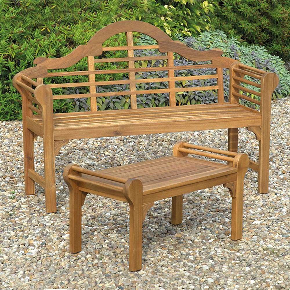 Natural Lutyens Style Bench | Happy Beaks