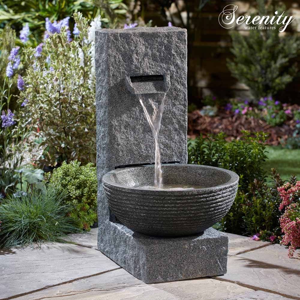 Serenity Stone Effect Cascading Water Bowl Feature